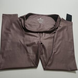 90 Degree By Reflex Shiny Brown Leggings